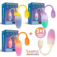 Pack 3+1 NexEgg Vibe Huevo Vibrador Silicona Doble Capa APP · INTOYOU APP SERIES · Accesorios y Sets