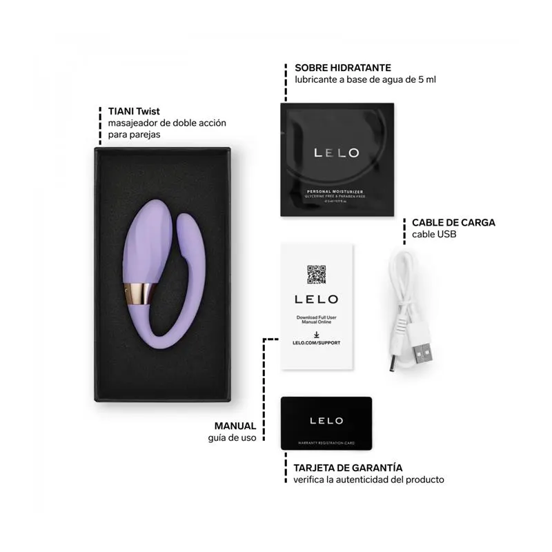 Juguete para Parejas Tiani Twist APP Lavanda · LELO · Vibradores — Foto 10