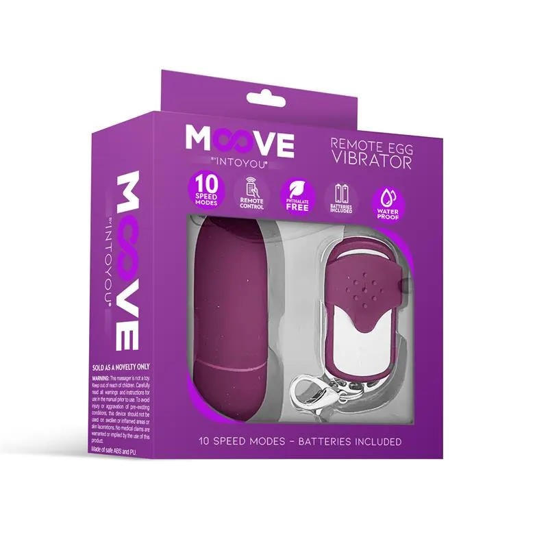 Huevo Vibrador con Control Remoto Dark Purple · MOOVE · Huevos y Balas Vibradoras — photo 2