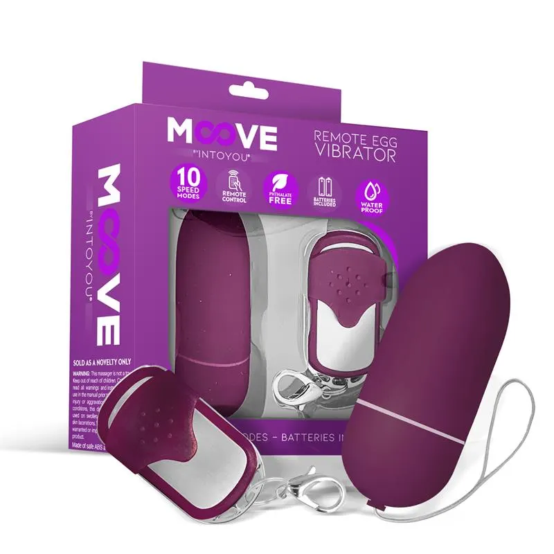 Huevo Vibrador con Control Remoto Dark Purple · MOOVE · Huevos y Balas Vibradoras
