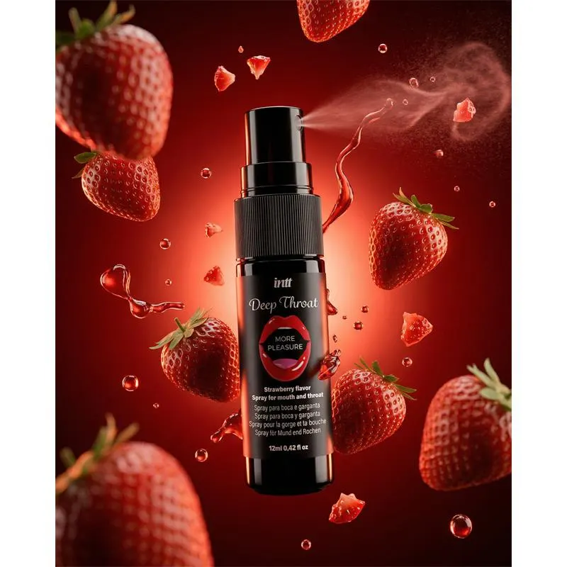 Spray para Sexo Oral Deep Throat Fresa 12 ml · INTT · Lubricantes — Foto 3