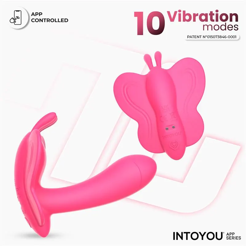 Wingy Estimulador Mariposa con APP Peach Red · INTOYOU APP SERIES · Vibradores — photo 2