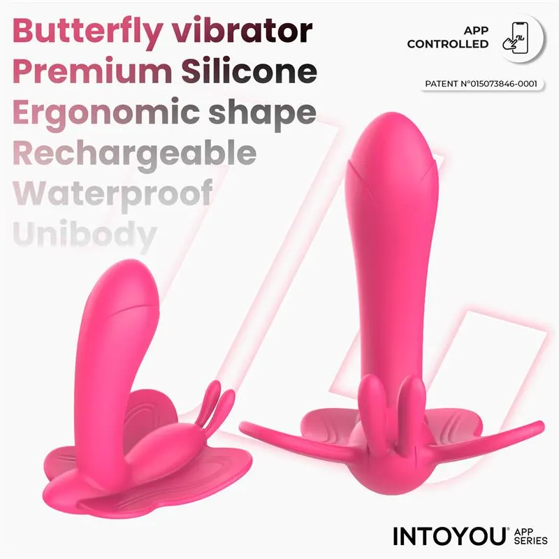 Wingy Estimulador Mariposa con APP Peach Red · INTOYOU APP SERIES · Vibradores — photo 3
