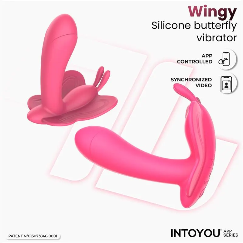 Wingy Estimulador Mariposa con APP Peach Red · INTOYOU APP SERIES · Vibradores — photo 4