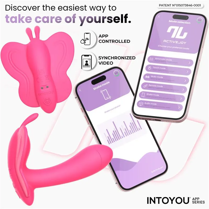 Wingy Estimulador Mariposa con APP Peach Red · INTOYOU APP SERIES · Vibradores — photo 6