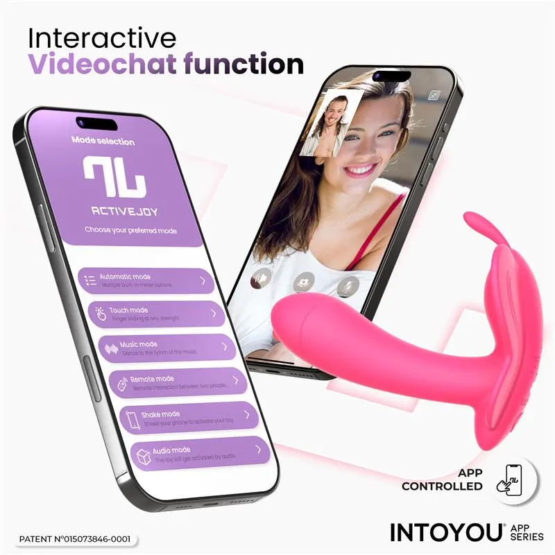 Wingy Estimulador Mariposa con APP Peach Red · INTOYOU APP SERIES · Vibradores — photo 7