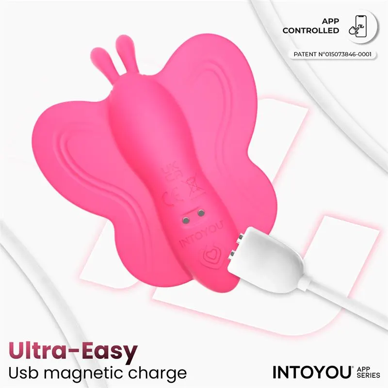 Wingy Estimulador Mariposa con APP Peach Red · INTOYOU APP SERIES · Vibradores — photo 10