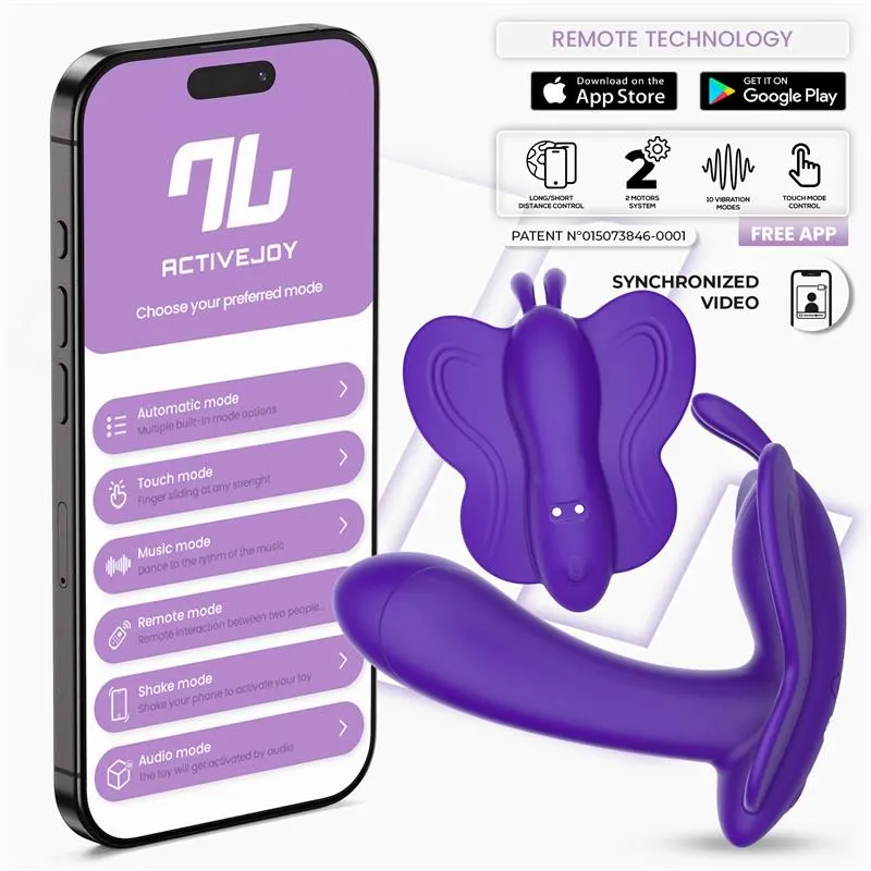 Wingy Estimulador Mariposa con APP Púrpura · INTOYOU APP SERIES · Vibradores