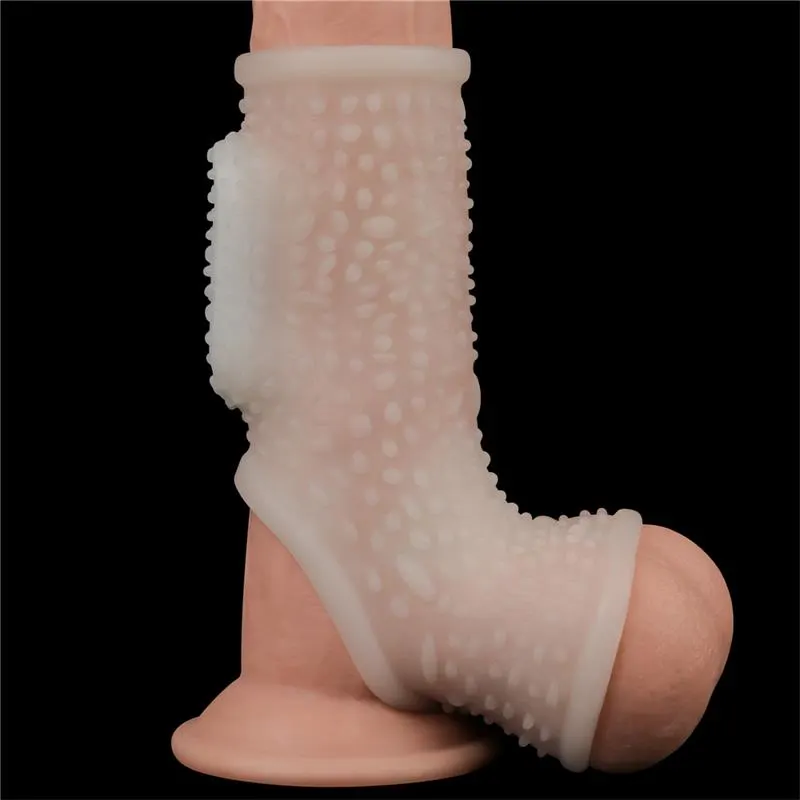 Funda el Pene y Testículos con Vibración Drip Knights · LOVETOY · Fundas y Extensiones para el Pene — Foto 3