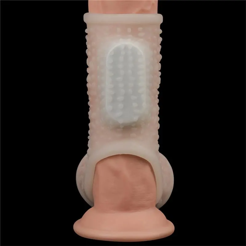 Funda el Pene y Testículos con Vibración Drip Knights · LOVETOY · Fundas y Extensiones para el Pene — Foto 4