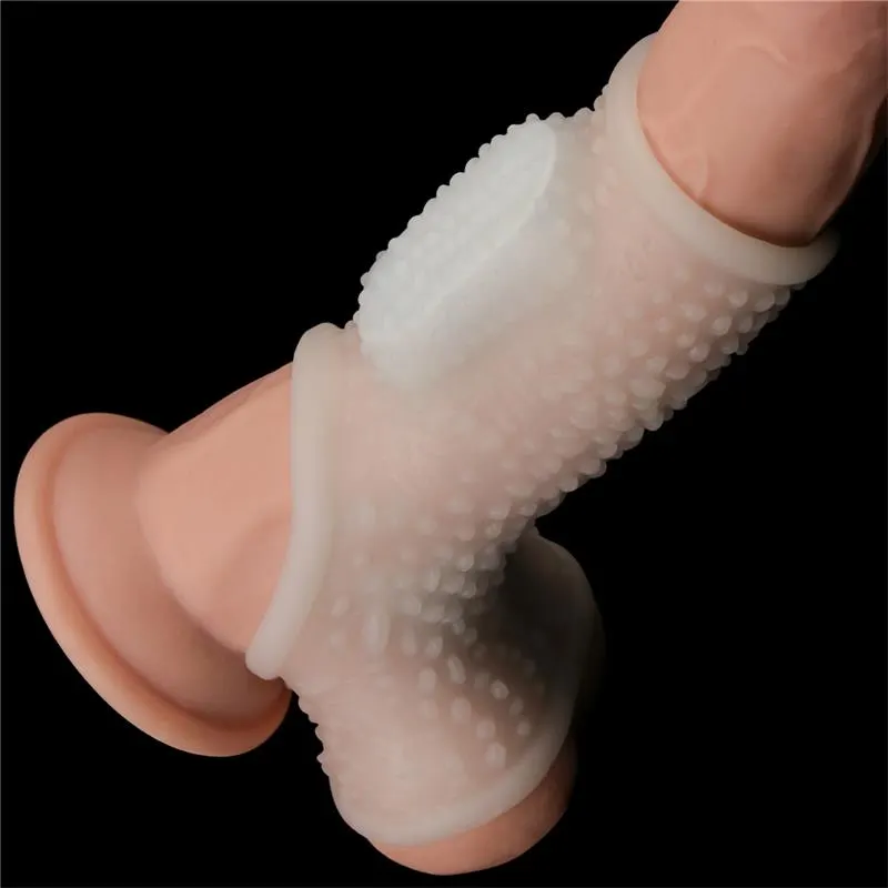 Funda el Pene y Testículos con Vibración Drip Knights · LOVETOY · Fundas y Extensiones para el Pene — Foto 5