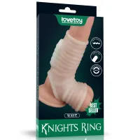 Funda el pene y testículos con vibración Wave Knights · LOVETOY · Fundas y Extensiones para el Pene