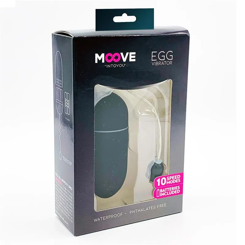 Huevo Vibrador 10 Funciones Negro · MOOVE · Huevos y Balas Vibradoras — photo 2
