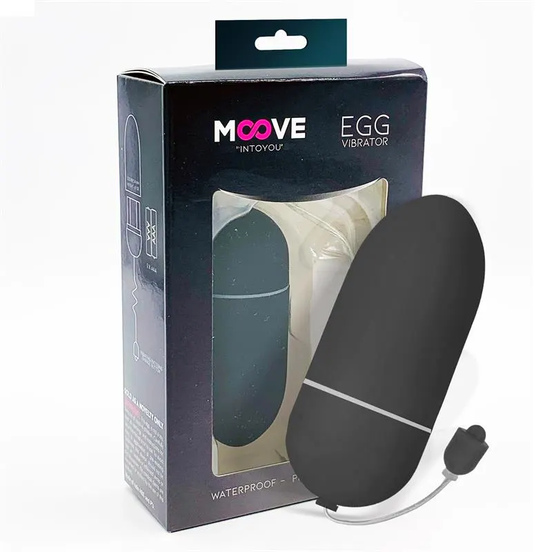 Huevo Vibrador 10 Funciones Negro · MOOVE · Huevos y Balas Vibradoras