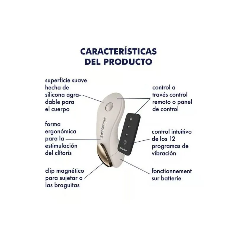 Little Secret Estimulador de Braguita Battery Series Warm Grey · SATISFYER · Vibradores — photo 4