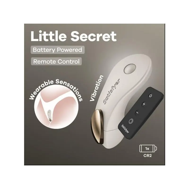 Little Secret Estimulador de Braguita Battery Series Warm Grey · SATISFYER · Vibradores