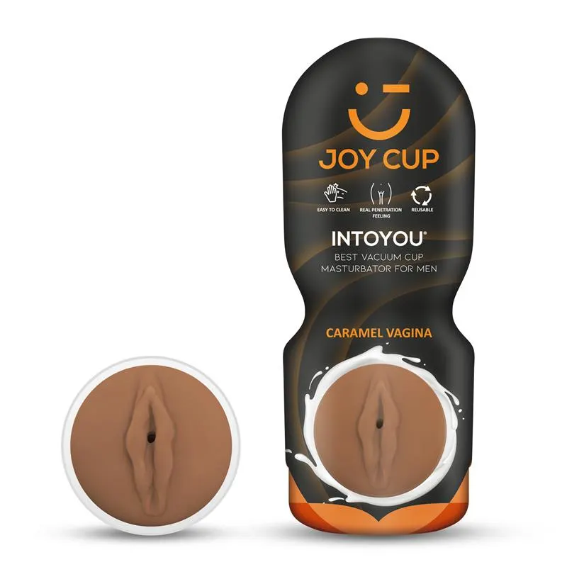 Masturbador Vagina Apasionante Caramelo · JOY CUP · Masturbadores Él