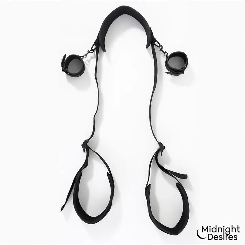 Set de Restricciones con Sujeción para el Cuello · MIDNIGHT DESIRES · Esposas y Ataduras — Foto 2