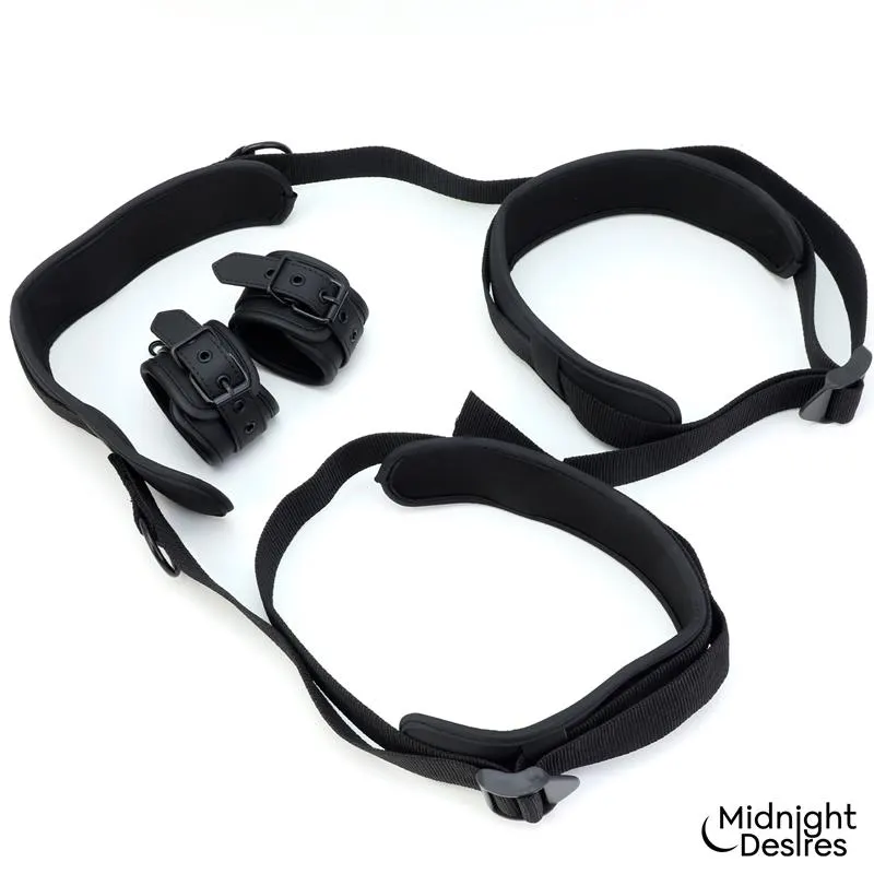 Set de Restricciones con Sujeción para el Cuello · MIDNIGHT DESIRES · Esposas y Ataduras — Foto 5