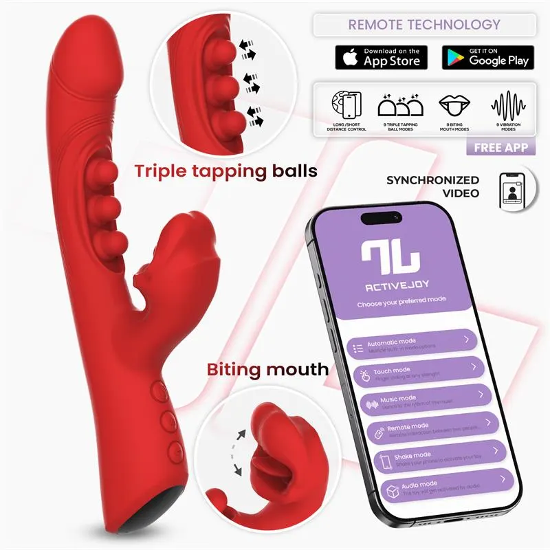 Trixy Vibrador con Tapping y Biting con App · INTOYOU APP SERIES · Vibradores