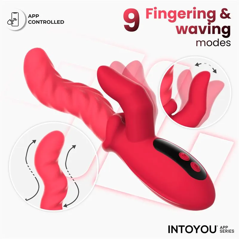 Tingly Vibrador con Finger y Movimiento Waving con APP · INTOYOU APP SERIES · Vibradores — Foto 2