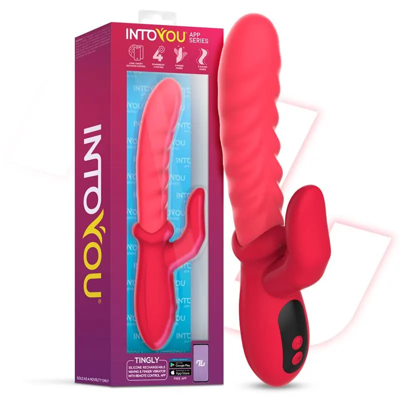 Tingly Vibrador con Finger y Movimiento Waving con APP · INTOYOU APP SERIES · Vibradores — Foto 3