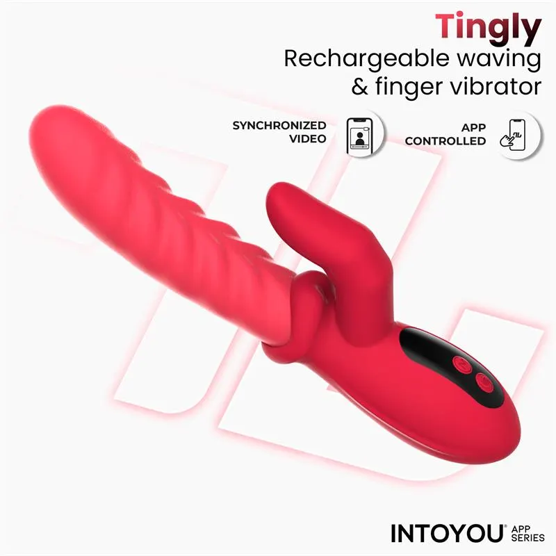 Tingly Vibrador con Finger y Movimiento Waving con APP · INTOYOU APP SERIES · Vibradores — Foto 4