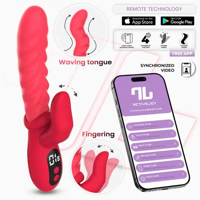 Tingly Vibrador con Finger y Movimiento Waving con APP · INTOYOU APP SERIES · Vibradores