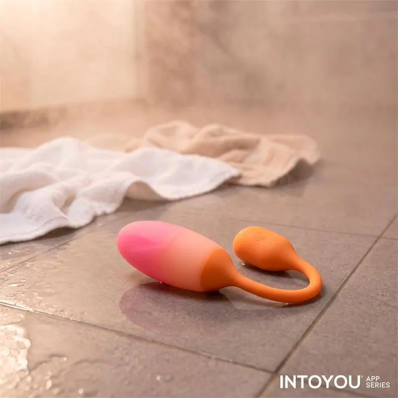 NexEgg Huevo Vibrador Silicona Doble Capa App Naranja/Rosa · INTOYOU APP SERIES · Huevos y Balas Vibradoras — photo 11