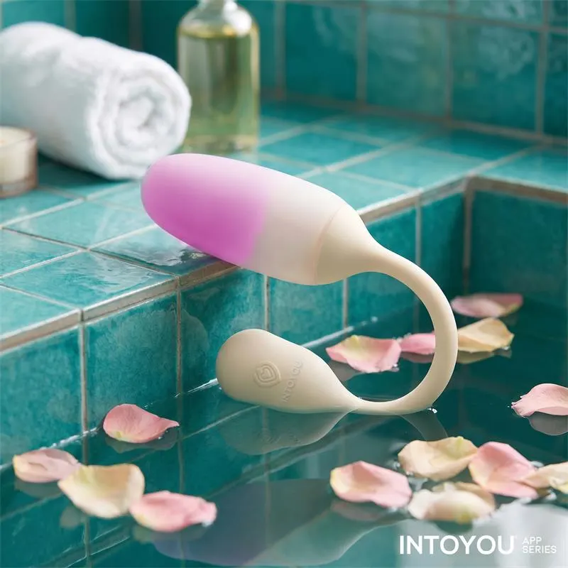 NexEgg Huevo Vibrador Silicona Doble capa App Beige/Rosa · INTOYOU APP SERIES · Huevos y Balas Vibradoras — photo 11