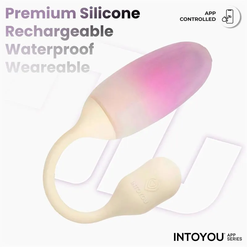 NexEgg Huevo Vibrador Silicona Doble capa App Beige/Rosa · INTOYOU APP SERIES · Huevos y Balas Vibradoras — photo 5