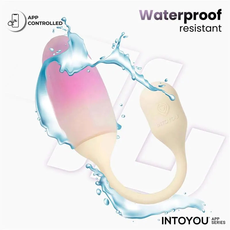 NexEgg Huevo Vibrador Silicona Doble capa App Beige/Rosa · INTOYOU APP SERIES · Huevos y Balas Vibradoras — photo 9