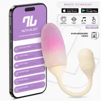 NexEgg Huevo Vibrador Silicona Doble capa App Beige/Rosa · INTOYOU APP SERIES · Huevos y Balas Vibradoras