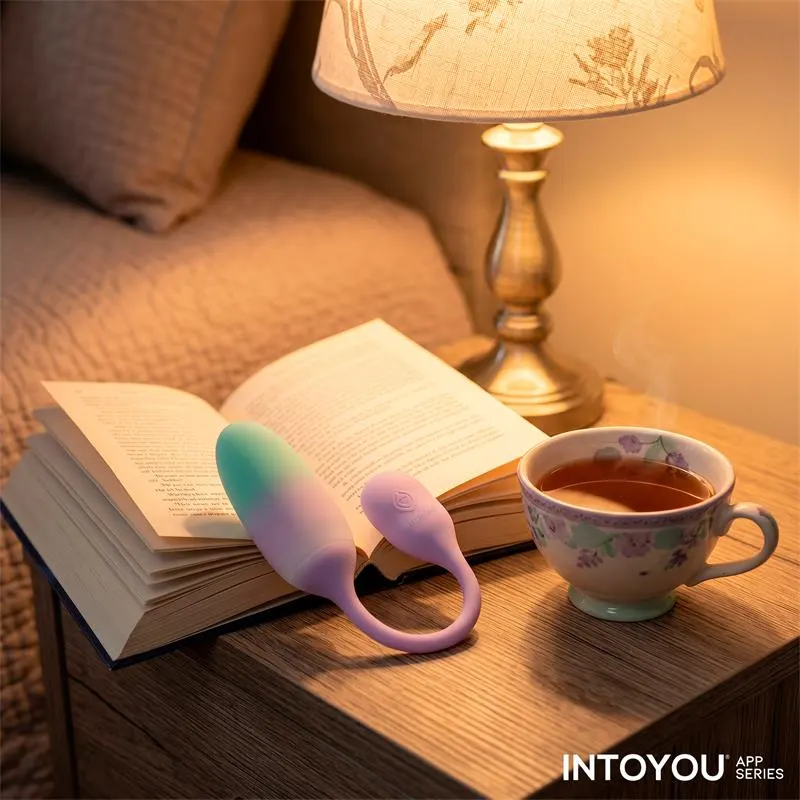 NexEgg Huevo Vibrador Silicona Doble capa con App Lila/Pistacho · INTOYOU APP SERIES · Huevos y Balas Vibradoras — photo 11
