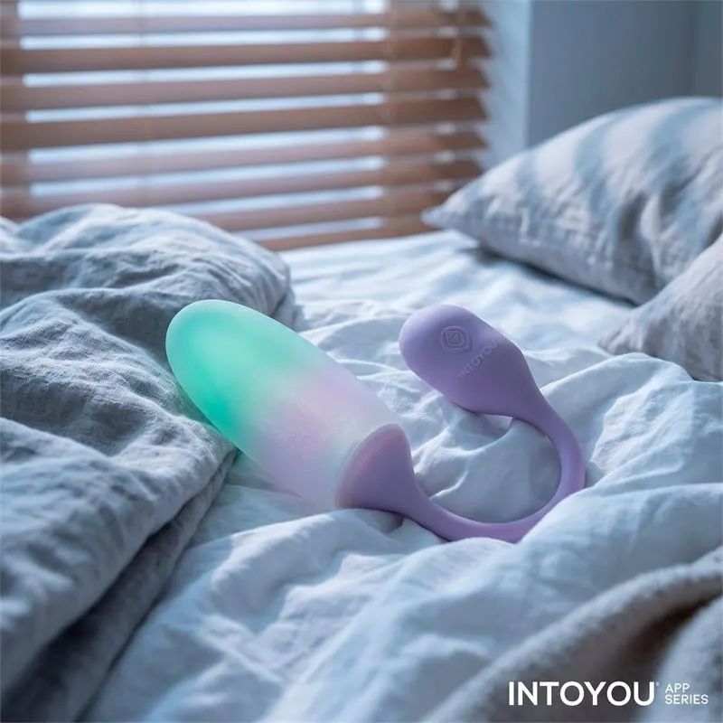 NexEgg Huevo Vibrador Silicona Doble capa con App Lila/Pistacho · INTOYOU APP SERIES · Huevos y Balas Vibradoras — photo 12