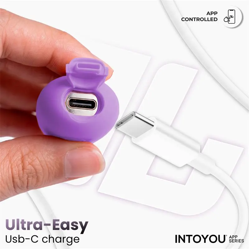 NexEgg Huevo Vibrador Silicona Doble capa con App Lila/Pistacho · INTOYOU APP SERIES · Huevos y Balas Vibradoras — photo 7