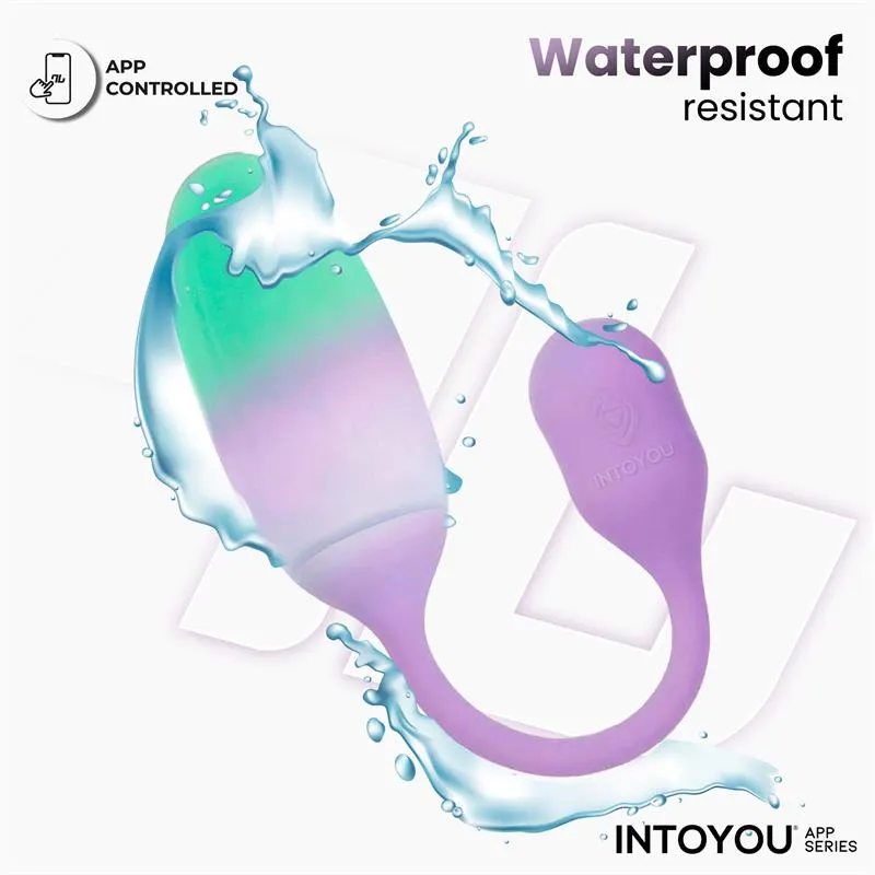 NexEgg Huevo Vibrador Silicona Doble capa con App Lila/Pistacho · INTOYOU APP SERIES · Huevos y Balas Vibradoras — photo 8