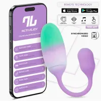 NexEgg Huevo Vibrador Silicona Doble capa con App Lila/Pistacho · INTOYOU APP SERIES · Huevos y Balas Vibradoras