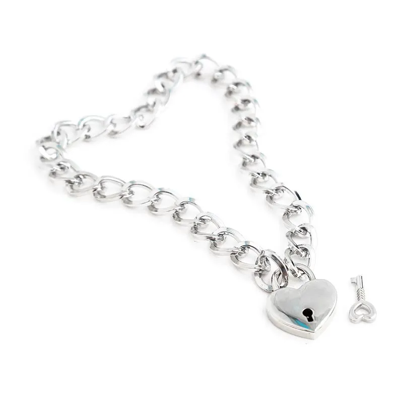 Collar con Candado Metal Talla M 44 cm · LATETOBED BDSM LINE · Accesorios BDSM y Fetish