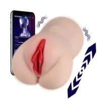 Eliza Vagina y Ano con Vibración, Thrusting y APP 1.83 kg · XISE · Masturbadores Él