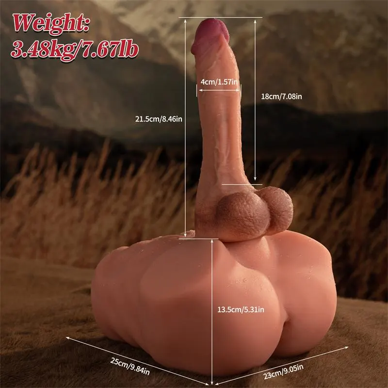 Jonah Semi Torso con Dildo Desmontable, Thrusting y APP 3.48 kg · XISE · Masturbadores Él — Foto 10