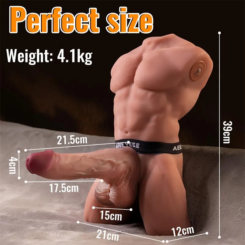 Ely Torso con Dildo Desmontable, Thrusting y APP 4.1 kg · XISE · Masturbadores Él — foto 11