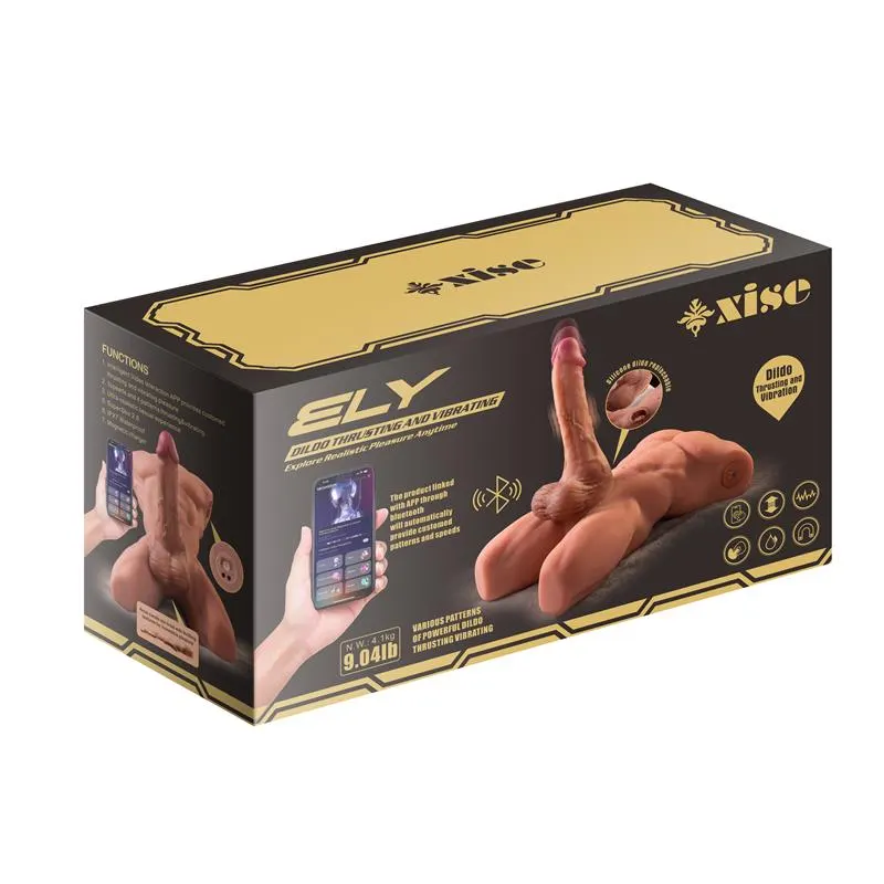 Ely Torso con Dildo Desmontable, Thrusting y APP 4.1 kg · XISE · Masturbadores Él — foto 3