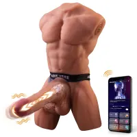 Ely Torso con Dildo Desmontable, Thrusting y APP 4.1 kg · XISE · Masturbadores Él