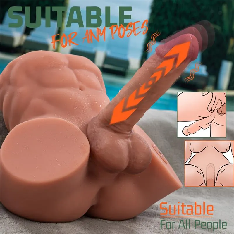Gretel Semi Torso con Dildo Desmontable, Thrusting y APP 6 kg · XISE · Masturbadores Él — Foto 5