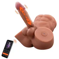 Gretel Semi Torso con Dildo Desmontable, Thrusting y APP 6 kg · XISE · Masturbadores Él