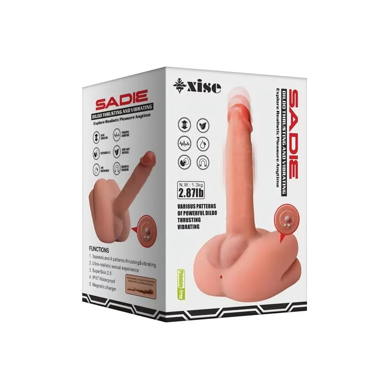 Sadie Semi Torso con Vibracion y Thrusting 1.34 kg · XISE · Masturbadores Ella — foto 3