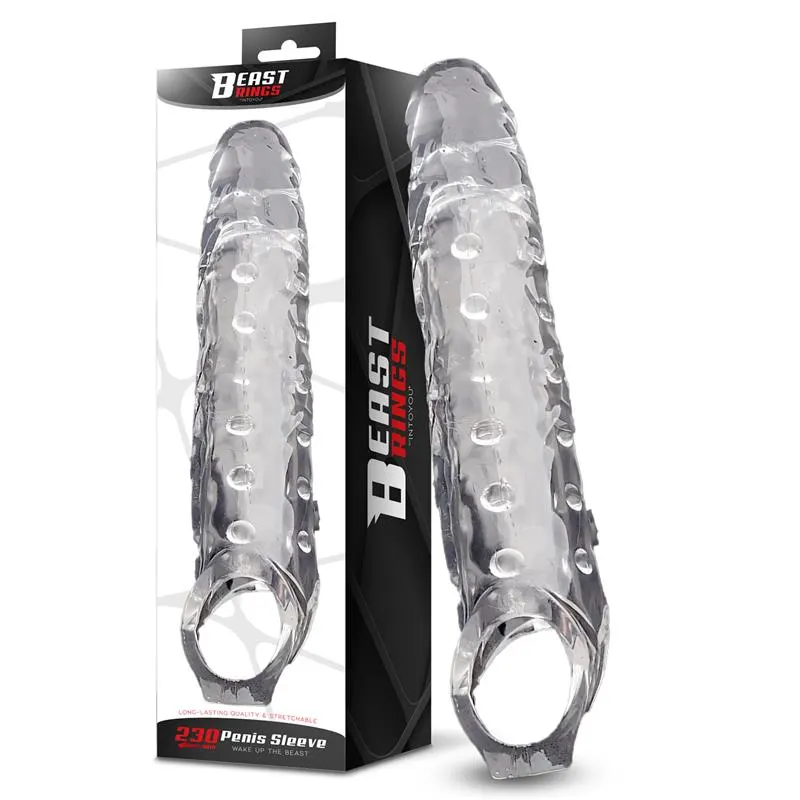 Funda para el Pene 23 cm · BEAST RINGS · Fundas y Extensiones para el Pene