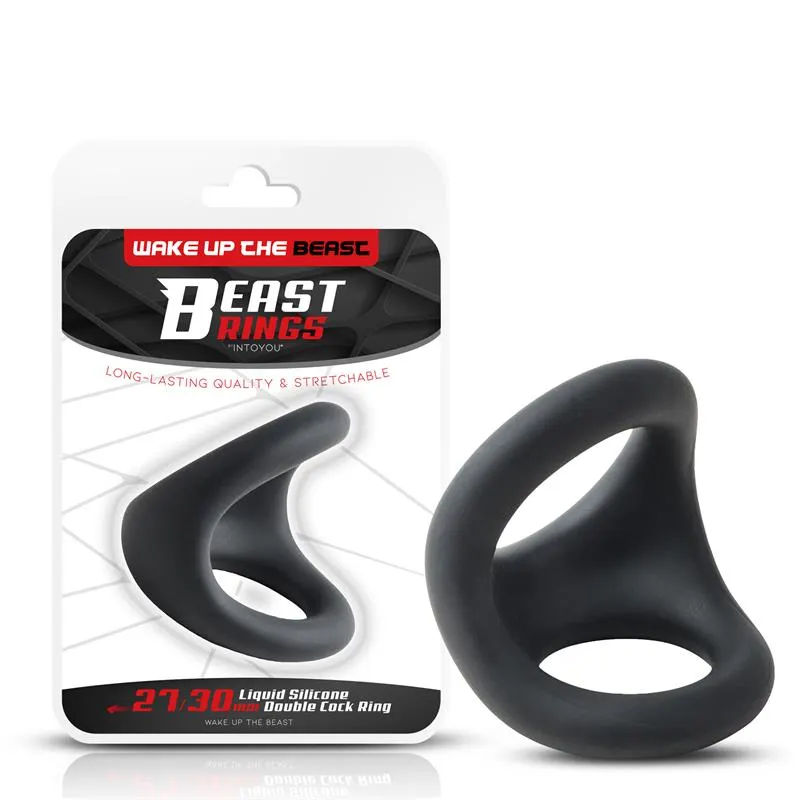 Anillo Doble Silicona Líquida 27/30 mm · BEAST RINGS · Anillos para el Pene