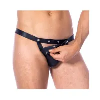 Panty Masculino de Cuero Talla Única · BONDAGE PLAY · Tangas y Braguitas